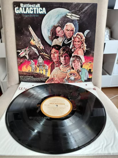 Stu Phillips – Battlestar Galactica (Soundtrack) - 1978 USA Basım Albüm LP Plak