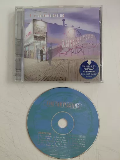 Five For Fighting – America Town - 2000  Avrupa Basım CD Albüm