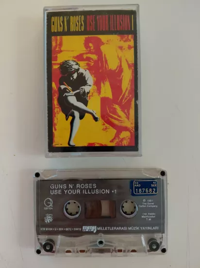 Guns N’ Roses – Use Your Illusion I - 1991 Türkiye  Basım Kaset Albüm