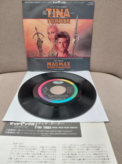 Tina Turner ‎– MADMAX Beyond Thunderdome (Soundtrack)  - 1985 Japonya Basım  45lik Plak