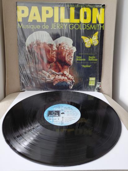 Jerry Goldsmith – Papillon ( Soundtrack) - 1974 Fransa Basım Albüm - LP Plak