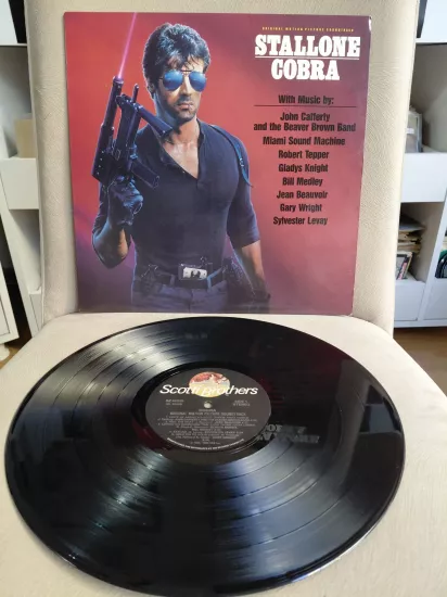 COBRA /Stallone  (Soundtrack) - 1986 Kanada Basım - 33 lük LP Plak Albüm