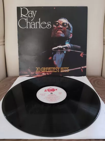 Ray Charles  –  20 Greatest Hits - 1984  Almanya  Basım 33 lük LP Plak - Dönem Basım