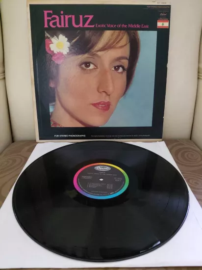 FAIRUZ - Exotic Voice Of The Middle East - 1966 USA Basım LP Plak Albüm