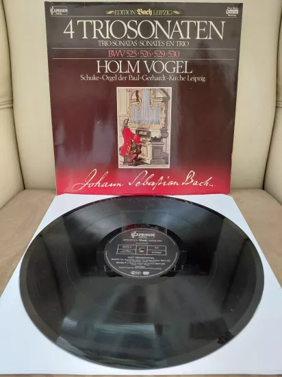 BACH / Holm Vogel – 4 Triosonaten = Sonates En Trio BWV 525 • 526 • 529 • 53– 1984 Almanya Basım 33 lük Plak - LP Albüm