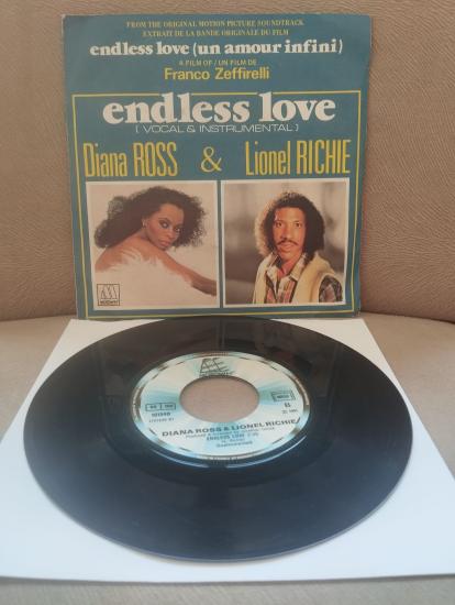 DIANA ROSS / LIONEL RICHIE  - Endless Love  1981 Fransa Basım 45’lik Plak