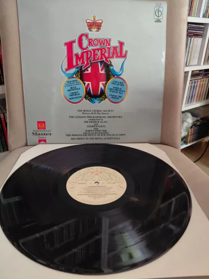 The Royal Choral Society - Sir Arthur Bliss And Andrew Davis – Crown Imperial - İngiltere Basım  33’lük LP Albüm Plak