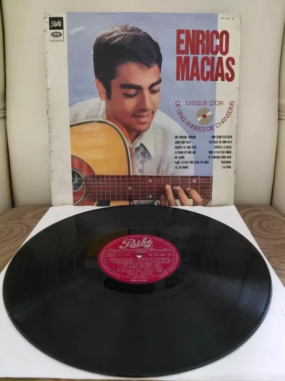 Enrico Macias  – Disque D’Or De 5 Années De Chansons - 1966  Fransa  Basım 33 lük LP Plak