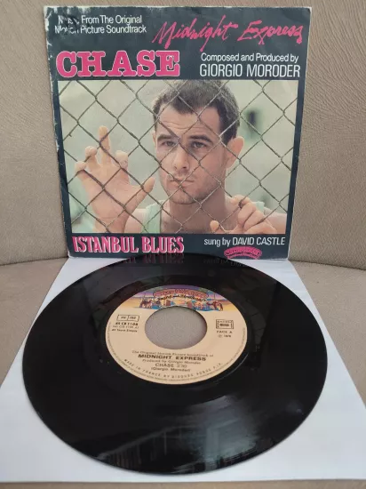 Giorgio Moroder / David Castle  – Chase / Istanbul Blues (Midnight Express) - 1978  Fransa Basım 45’lik  Plak