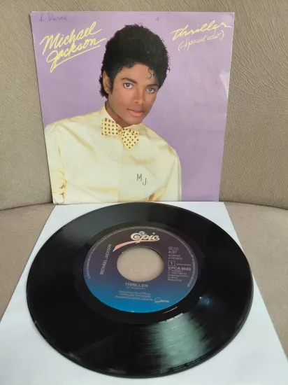 MICHAEL JACKSON -  Thriller  -  1983 Hollanda Basım  45lik Plak