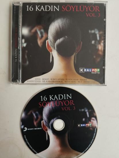 16 Kadın Söylüyor Vol. 3 - 2014 Türkiye Basım 2. El  CD Albüm