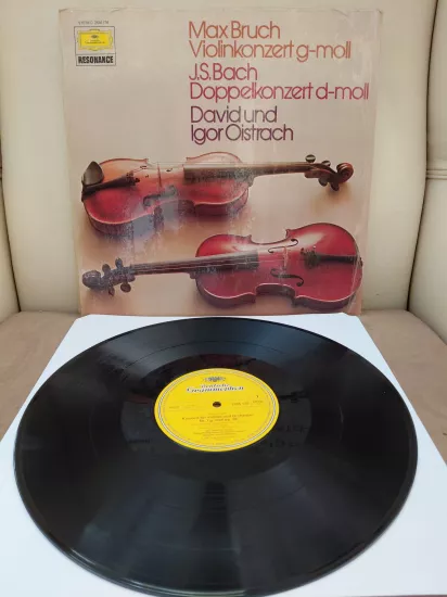 Bruch - Bach/ David - Igor Oistrach  – Violin Concerto In G Minor / Double Violin Concerto In D Minor – 1976 Almanya Basım 33 lük Plak - LP Albüm