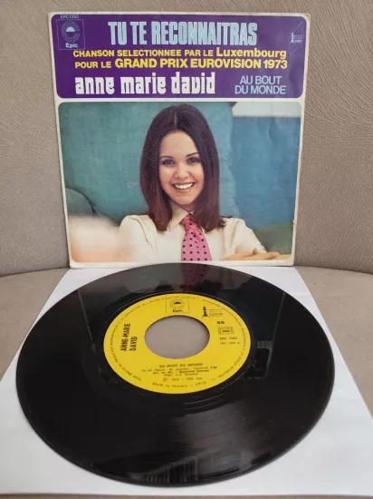 Anne Marie David  –  Tu Te Reconnaitras (1973 eurovision 1.si) - 1973 Fransa Basım 45’lik  Plak
