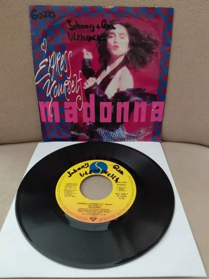 Madonna –  Express Yourself  - 1989  Almanya Basım 45lik Plak