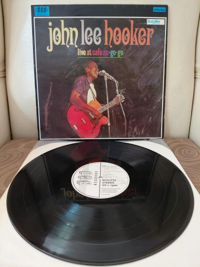 John Lee Hooker ‎–  Live At Cafe Au-Go-Go  -  1989 İngiltere Basım LP Plak Albüm