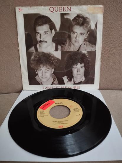 Queen – I Want To Break Free -  1984  EEC(Avrupa)  Basım 45lik Plak