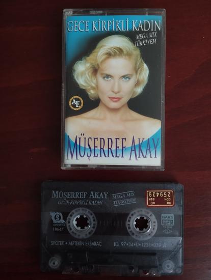 Müşerref Akay - Gece Kirpikli Kadın -  1997 Türkiye Basım  Kaset Albüm
