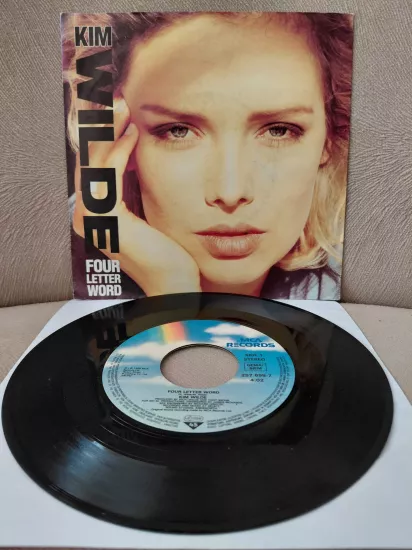 Kim Wilde  –  Four Letter Word -  1988  Almanya Basım 45 lik Plak