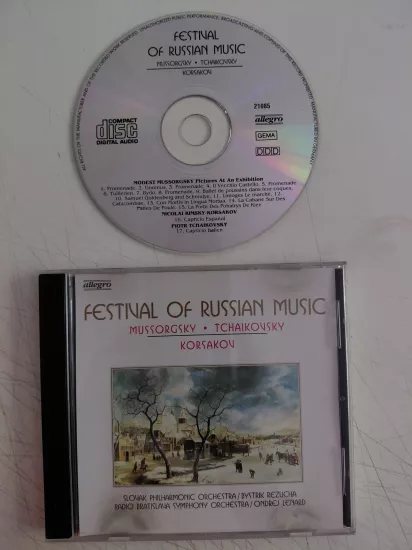 Modest Mussorgsky,  Rimsky-Korsakov,  Tchaikovsky – Festival Of Russian Music - Almanya Basım CD Albüm
