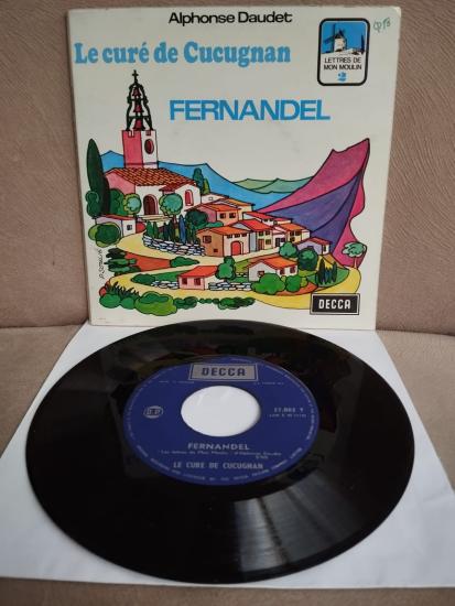 Fernandel – Le Curé De Cucugnan  - 1970 Fransa Basım 45lik Plak