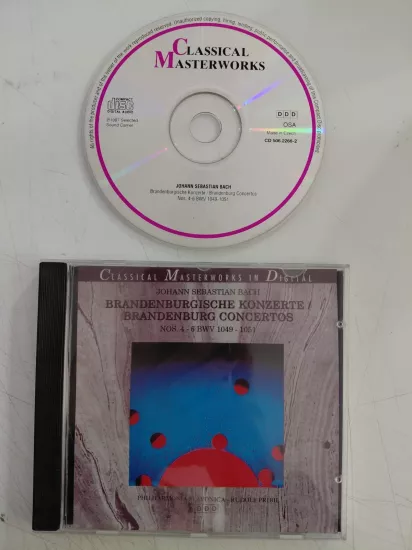 Bach – Brandenburgische Konzerte/ Brandenburg Concertos Nos. 4 - 6 BWV 1049 - 1051 - 1990  Almanya Basım CD Albüm