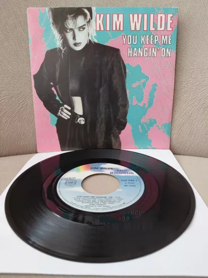 Kim Wilde  – You Keep Me Hangin’ On -  1986  Fransa Basım 45 lik Plak