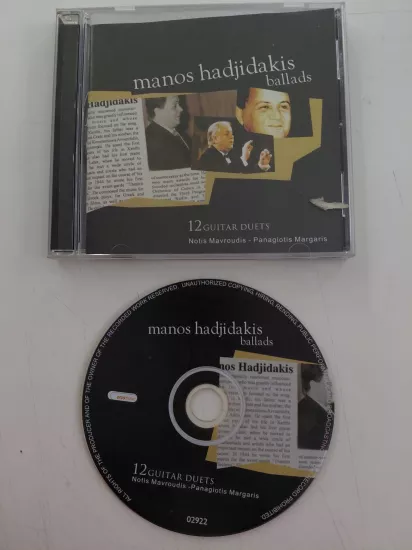 Manos Hadjidakis – Ballads - 12 Guitar Duets  – 2003  Yunanistan Basım - CD Albüm
