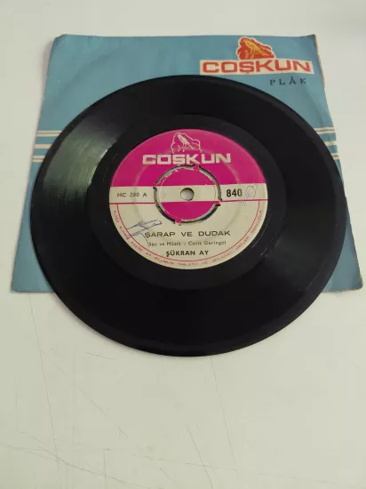 Şükran Ay – Şarap Ve Dudak / Yıkılan Yuva - 1978  Türkiye  Basım 45lik Plak