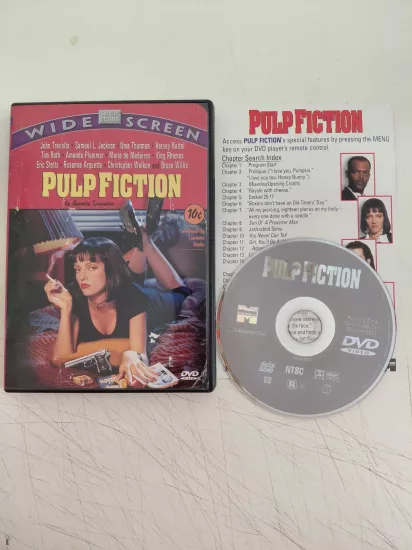 UCUZ ROMAN / Pulp Fiction - Uma Thurman / John Travolta - DVD Film /1. Bölge-Türkçe altyazı yoktur.