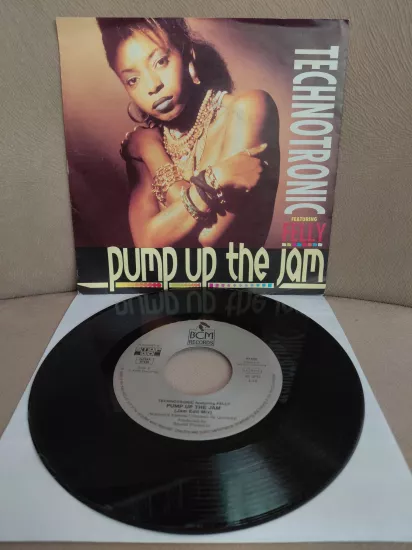 Technotronic Featuring Felly  –  Pump Up The Jam  - 1989  Almanya Basım 45’lik  Plak