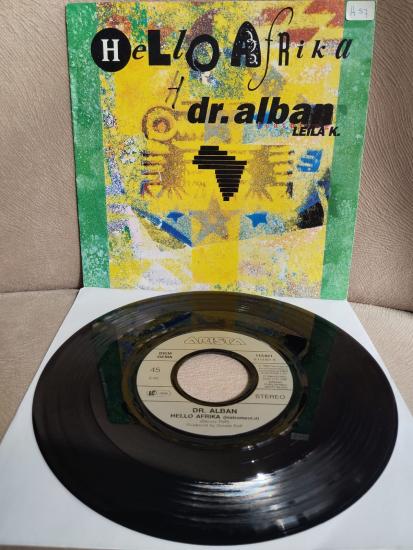 Dr. Alban Featuring Leila K.  – Hello Afrika  - 1990 Almanya Basım 45lik Plak