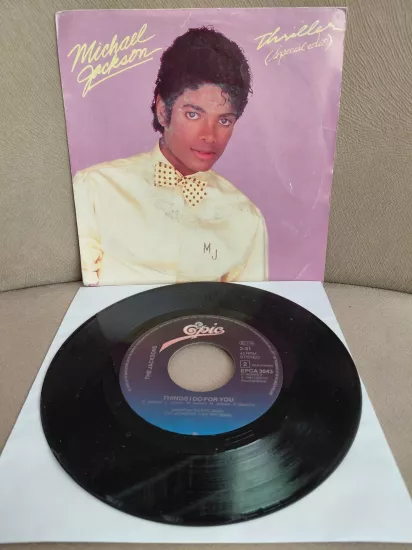 MICHAEL JACKSON -  Thriller  -  1983 Hollanda Basım  45lik Plak