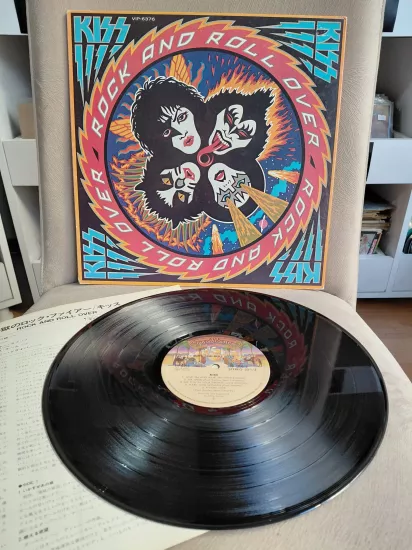 Kiss – Rock And Roll Over  -  1977  Japonya Basım LP Plak