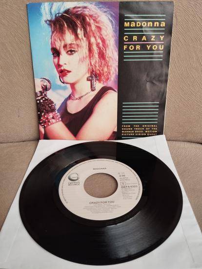 MADONNA - Crazy For You - 1985 Hollanda Basım 45lik Plak