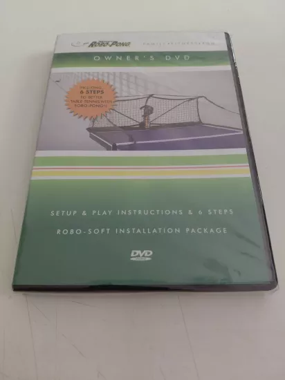 Robo-Pong Owner’s DVD: Setup & Play Instructions 6 Steps to Better Ping Pong/Açılmamış Ambaljlı