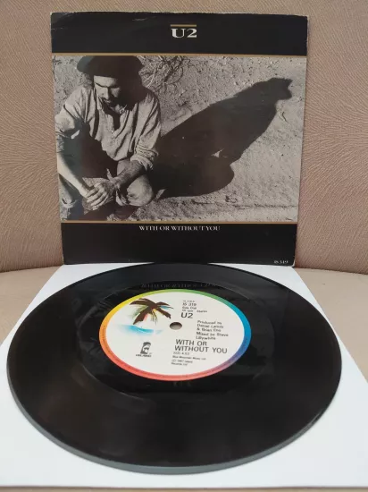 U2  –  With Or Without You  -  1987   İngiltere Basım EP  Plak