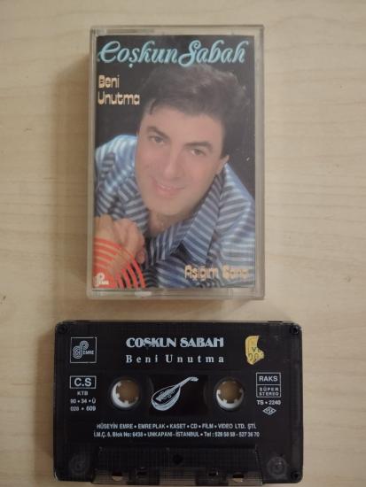 Coşkun Sabah – Beni Unutma / Aşığım Sana - 1990 Türkiye Basım  Kaset Albüm