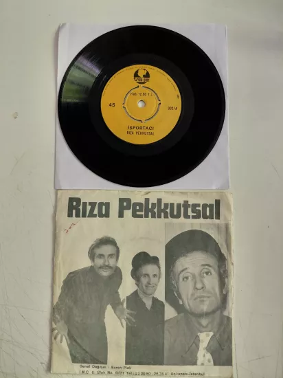 Rıza Pekkutsal - İşportacı / Dedikodu Reklam - Türkiye Dönem  Basım 45lik Plak