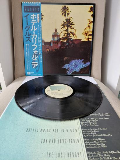 Eagles – Hotel California - 1976 Japonya Basım -  LP Plak Albüm - Obi’li/Posterli