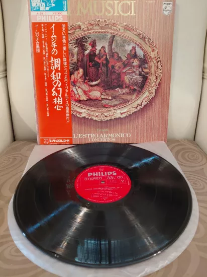 I Musici, Antonio Vivaldi – L’Estro Armonico Concertos - 1973 Japonya Basım LP Plak Albüm - Obi’li