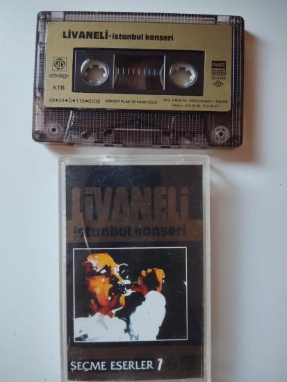 Livaneli  ‎– İstanbul Konseri - 1989 Türkiye Basım 2. El Kaset / Kağıt Baskı