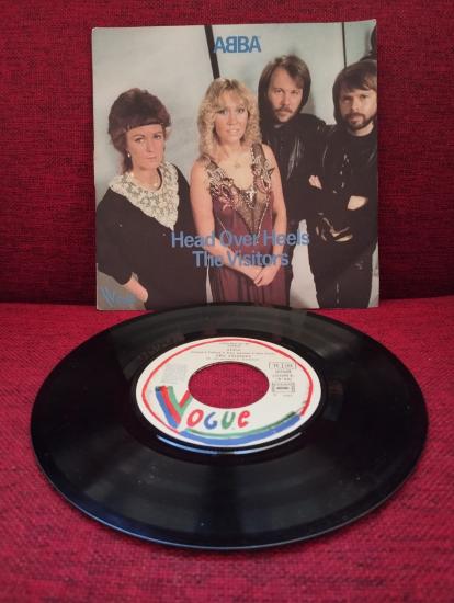 ABBA – Head Over Heels / The Visitors  - 1982  Fransa Basım 45 lik Plak