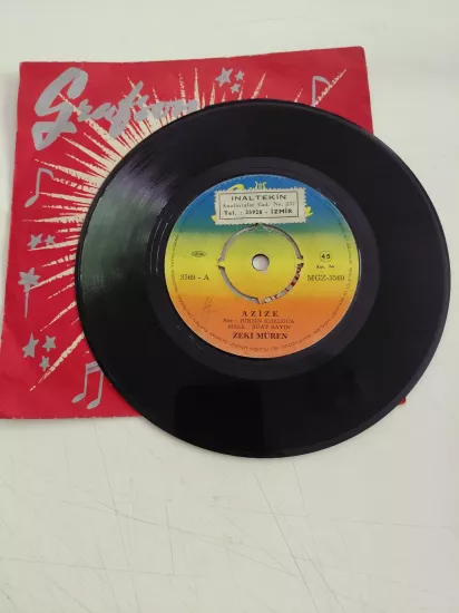 Zeki Müren – Azize / Dile Benden Ne Dilersen - 1968 Türkiye  Basım 45lik Plak