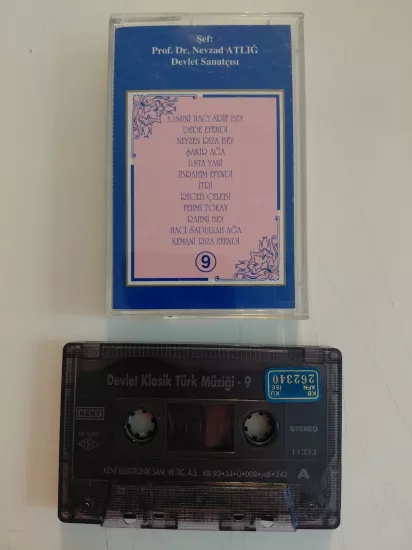 Devlet Klasik Türk Müziği 9 ( Dede Efendi,Itri,Hacı Arif...) -  Türkiye  Basım Kaset