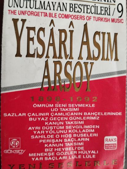 Yesari Asım Ersoy 1892-1992 - Türkiye Basım 2. El Kaset Albüm