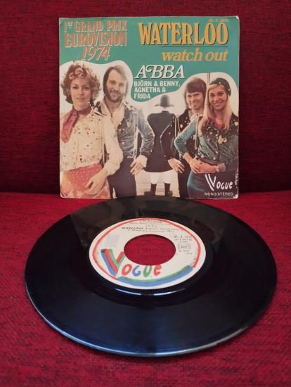 ABBA  -  WATERLOO - 1974 FRANSA BASIM 45 LİK PLAK