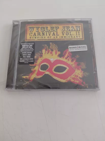 Wyclef Jean – Carnival Vol. II... Memoirs Of An Immigrant - 2007  Avrupa Basım - CD Albüm /Açılmamış Ambalajlı