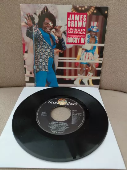 James Brown / Vince DiCola – Living In America / Farewell  - 1986 Hollanda Basım 45lik Plak