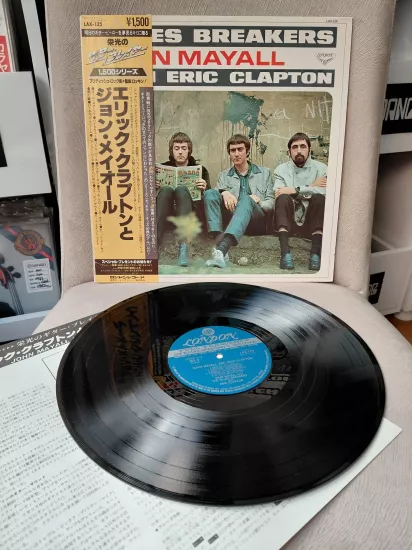 John Mayall With Eric Clapton –  Blues Breakers - 1978 Japonya Basım 33 Lük LP Albüm Plak-Obili