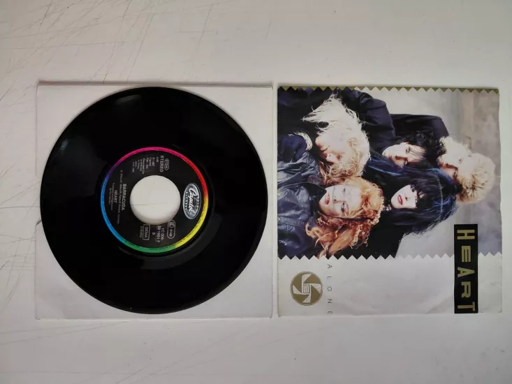 HEART - Alone - 1987 Portekiz Basım 45 LİK PLAK